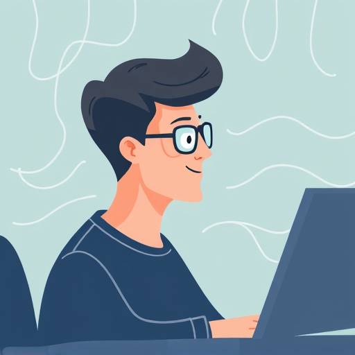 An illustration of a person using a screen reader, with wavy lines representing sound output.